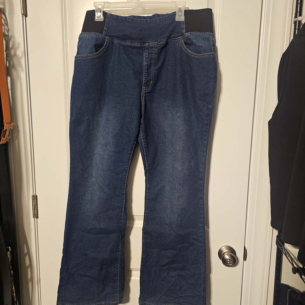 Plus Size Dark Blue Flare Jeans 3XL NEVER WORN!